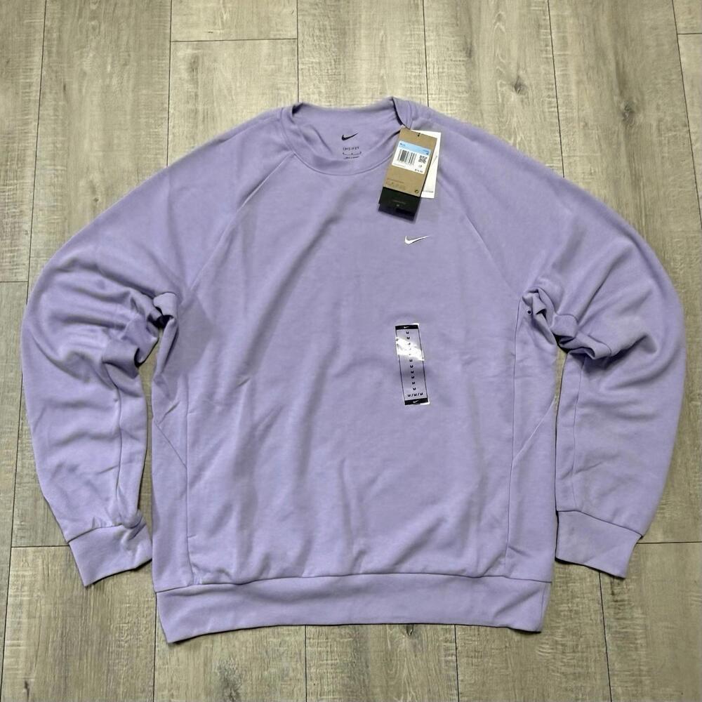 Nike Primary Fleece Men's Dri-FIT Purple UV Performance Crew FZ0971-515 Medium